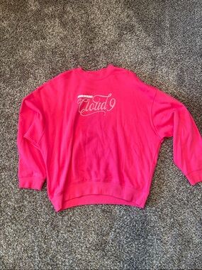 Target Hot Pink "Cloud 9" Graphic Sweatshirt